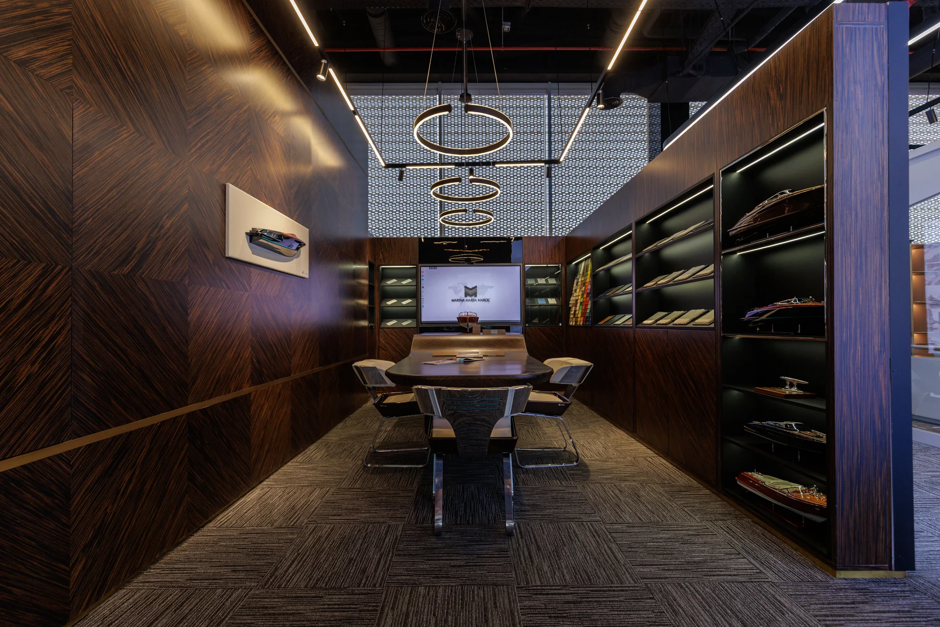 The yacht customisation studio at Marina Marsa Maroc