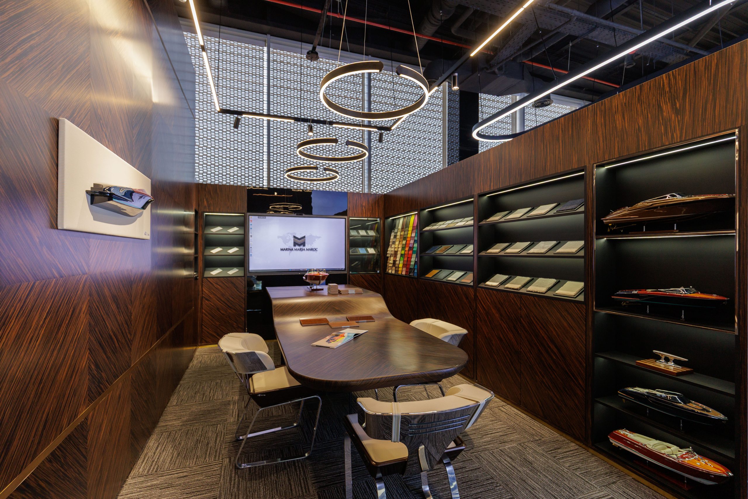 The yacht customisation studio at Marina Marsa Maroc
